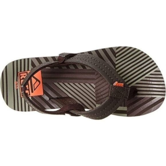 REEF Kids Ahi Flip Flop Sandals in Brown - Size 9/10 - NWT - Picture 6 of 9
